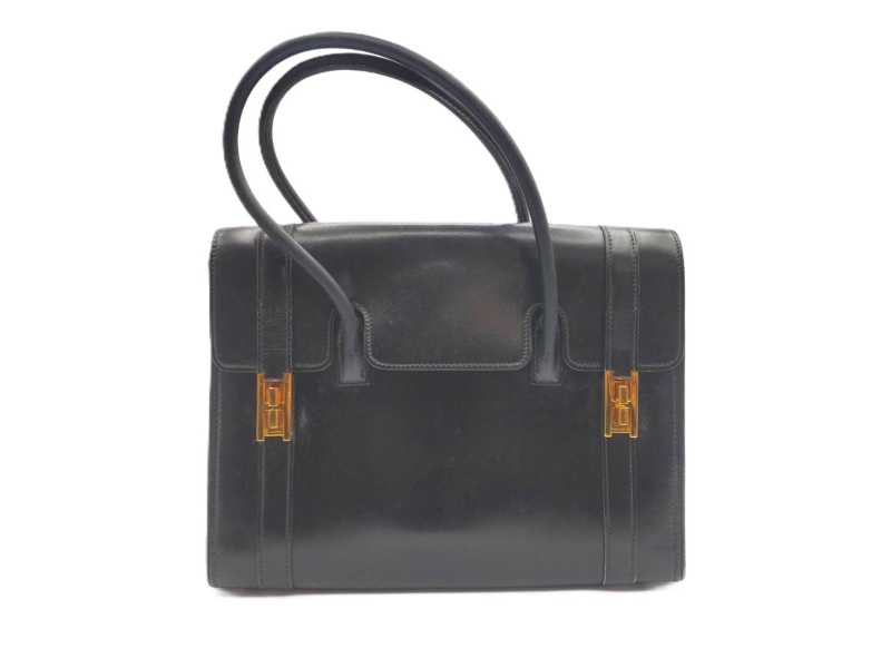 エルメス買取 ドラッグ27 ボックスカーフ ブラック